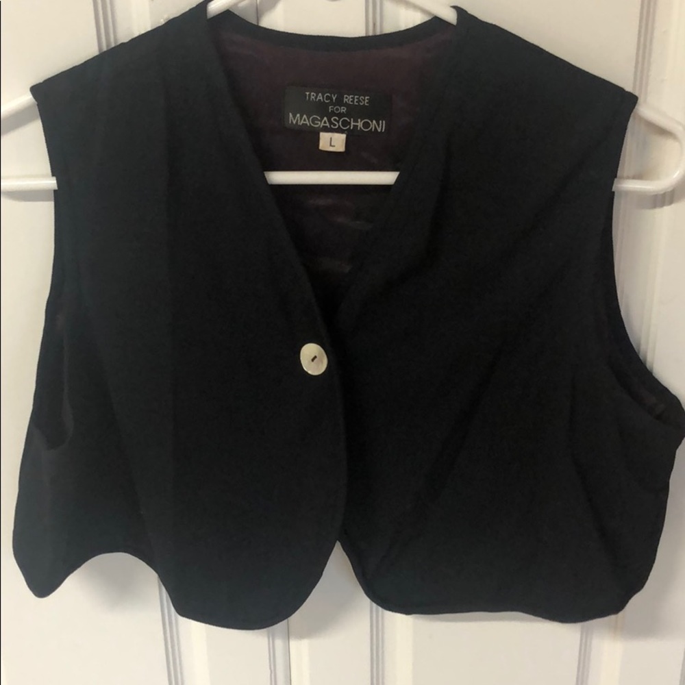 Tracy Reese for Magaschoni crop vest